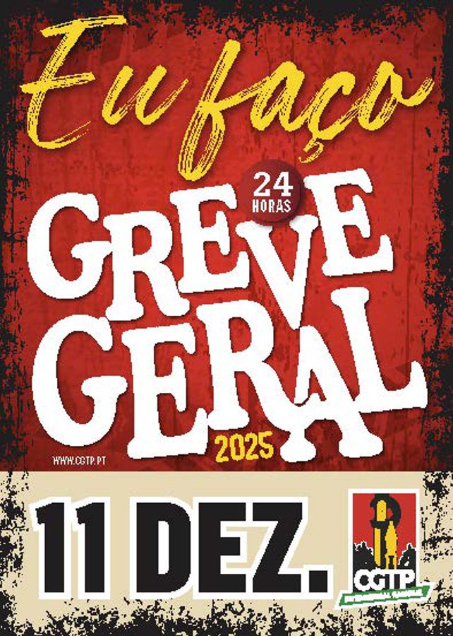 Autocolante Eu faco Greve Geral 50x70mm